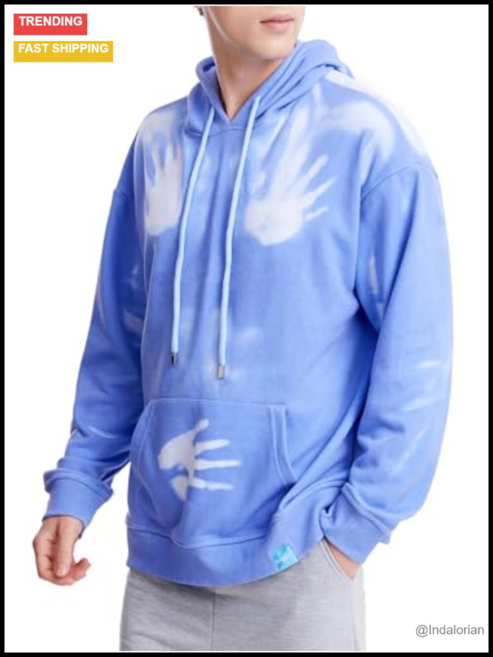 Heat Reactive Color Changing Hoodie Unisex Cotton Long Sleeve Pullover